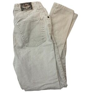 Vintage Express Tan‎ Tapered Jeans Size 7/8 Waist: 26"